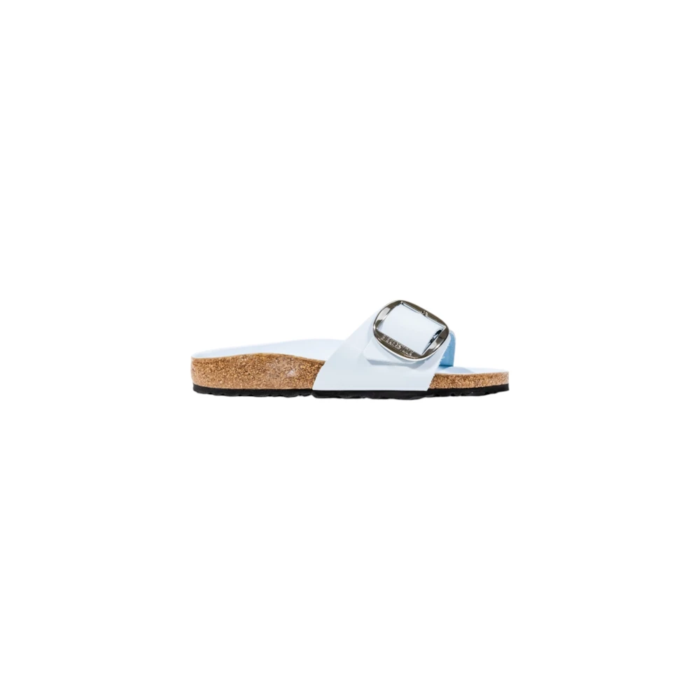 Birkenstock Women's Blue Madrid Big Buckle - Sliders - 5 Uk - Shoes