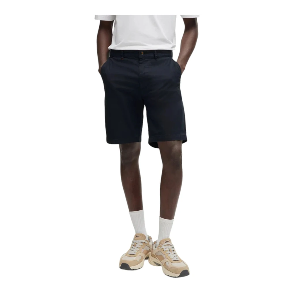 Hugo Boss Chino Shorts Blue Heren