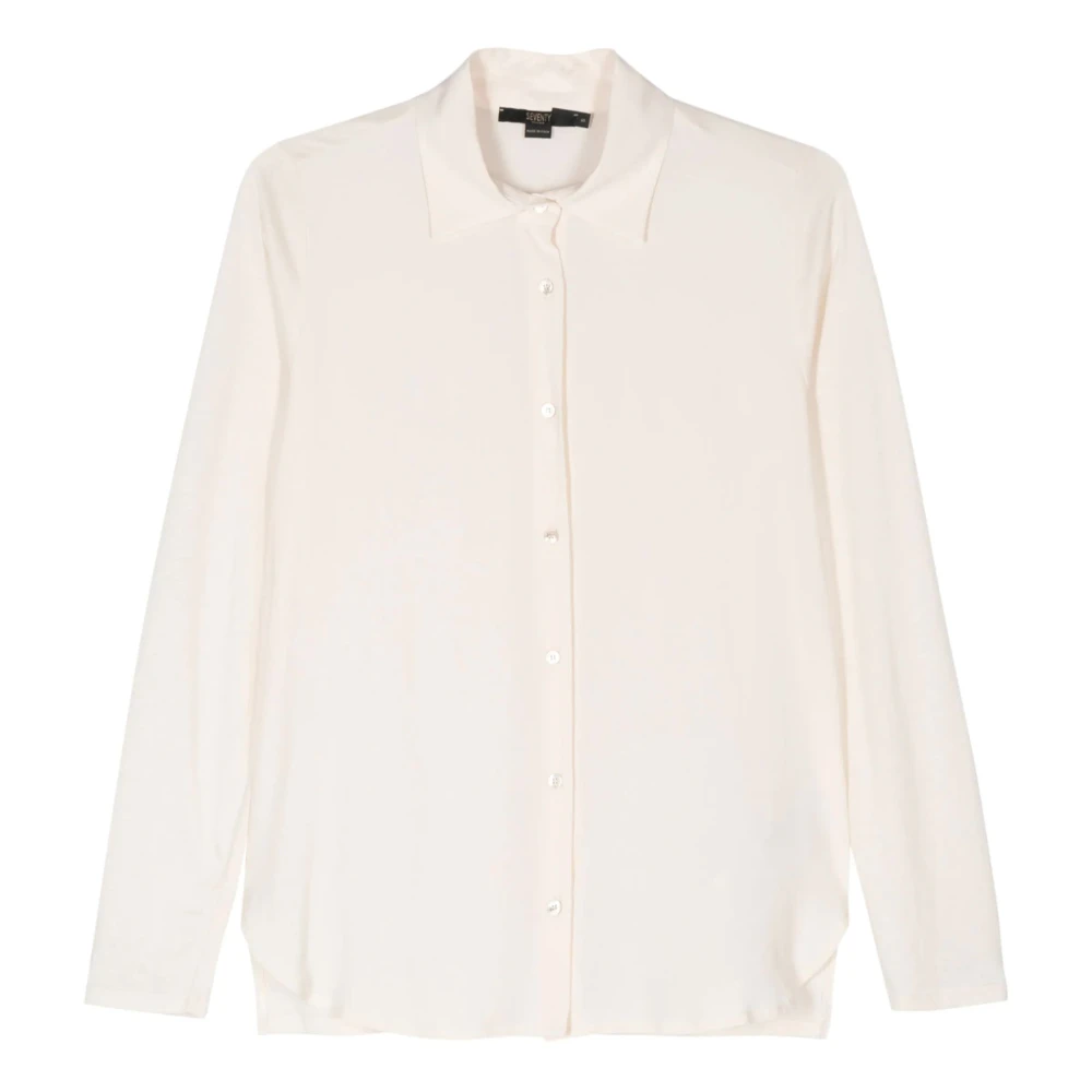 Seventy Pink Stylish Cream Shirt - Female - Shirts - M - Blouses & Shirts