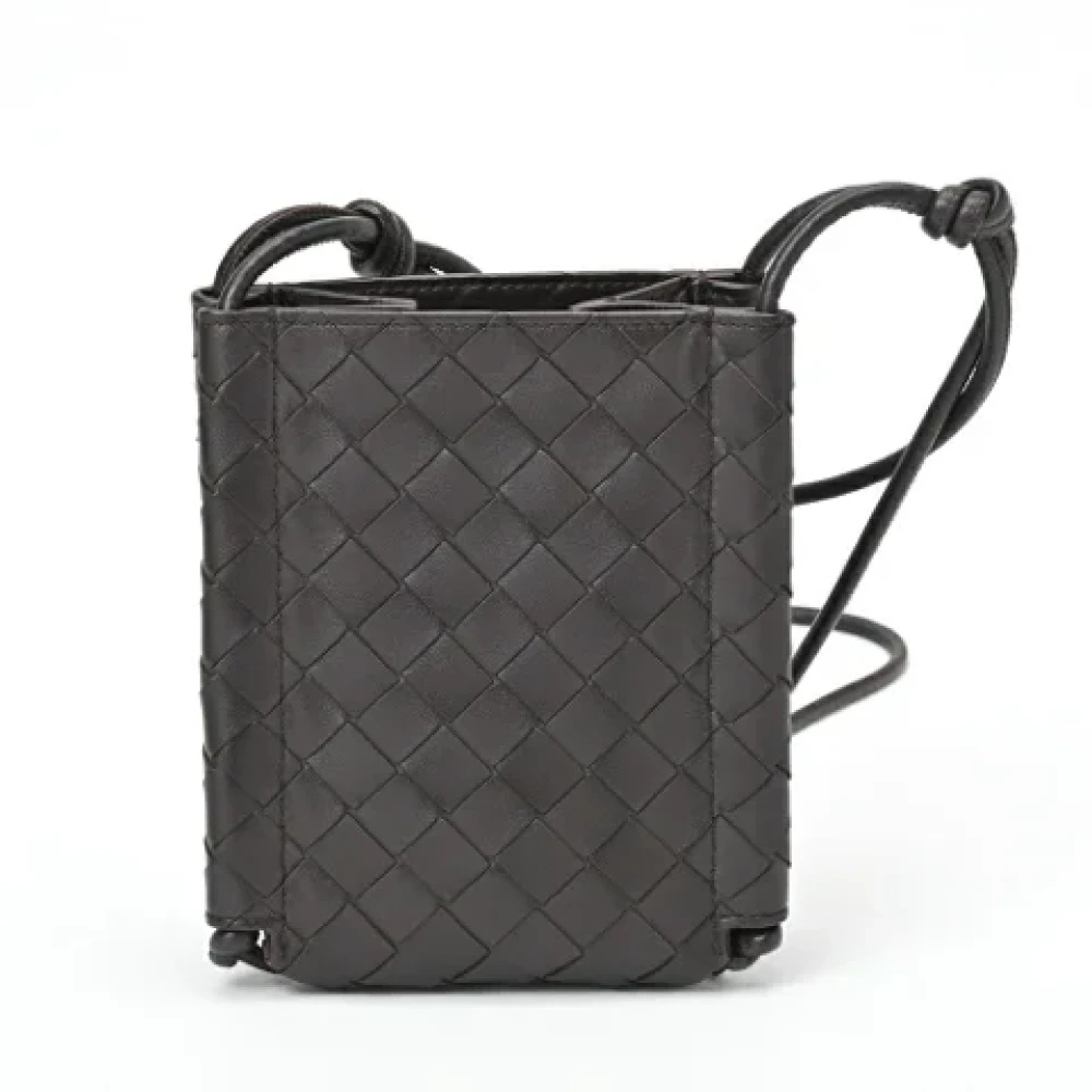 Bottega Veneta Vintage Pre-owned Fabric shoulder-bags Brown Dames