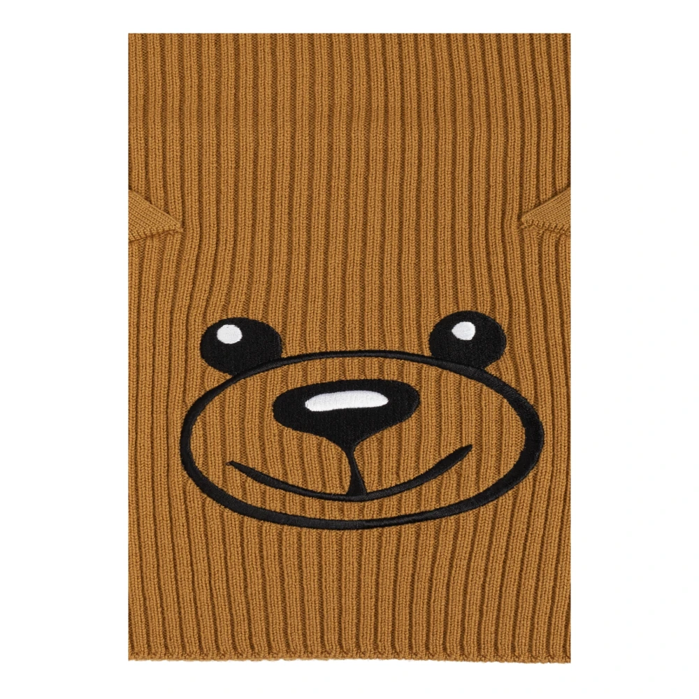 Moschino Wollen sjaal Brown Unisex