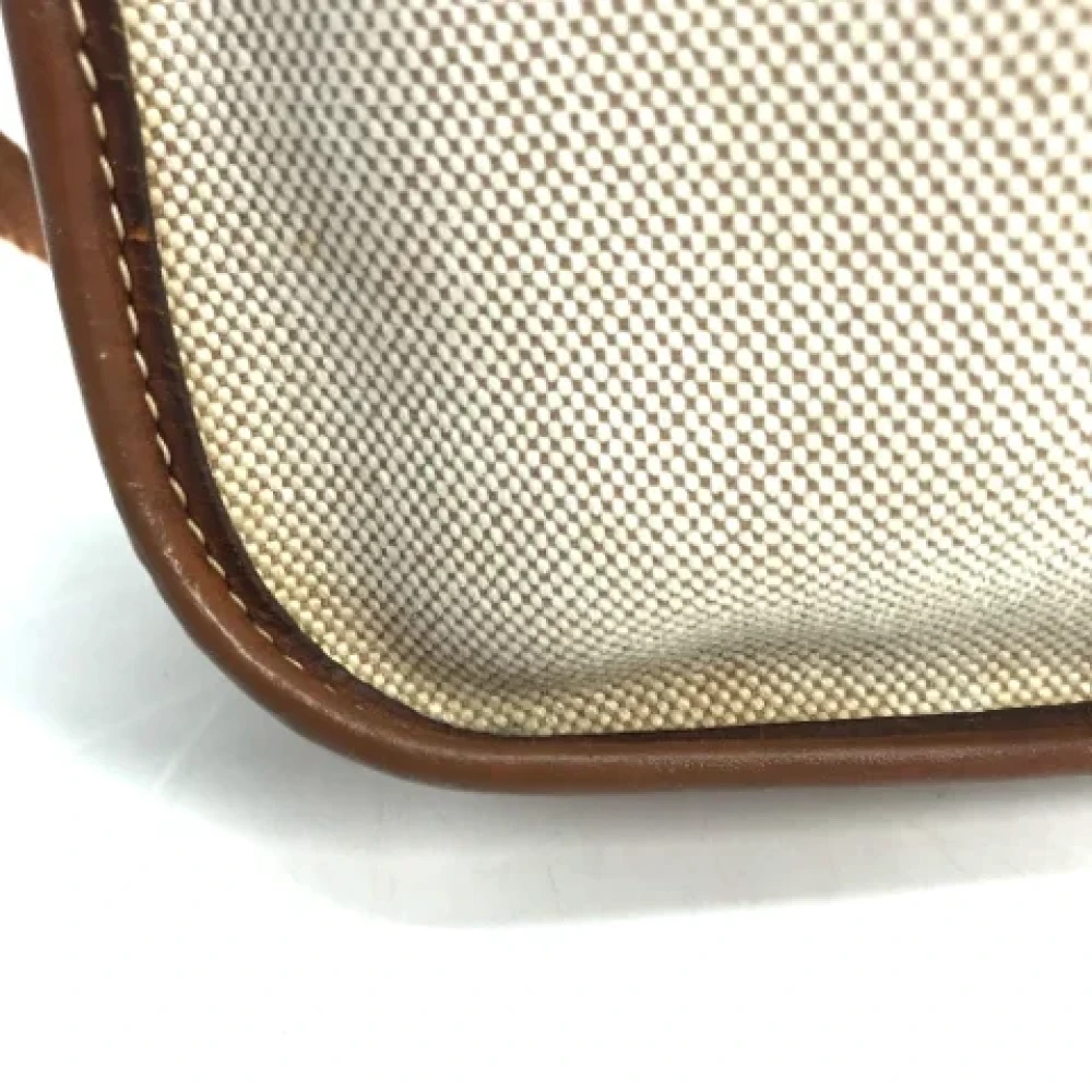 Hermès Vintage Pre-owned Fabric shoulder-bags Beige Dames