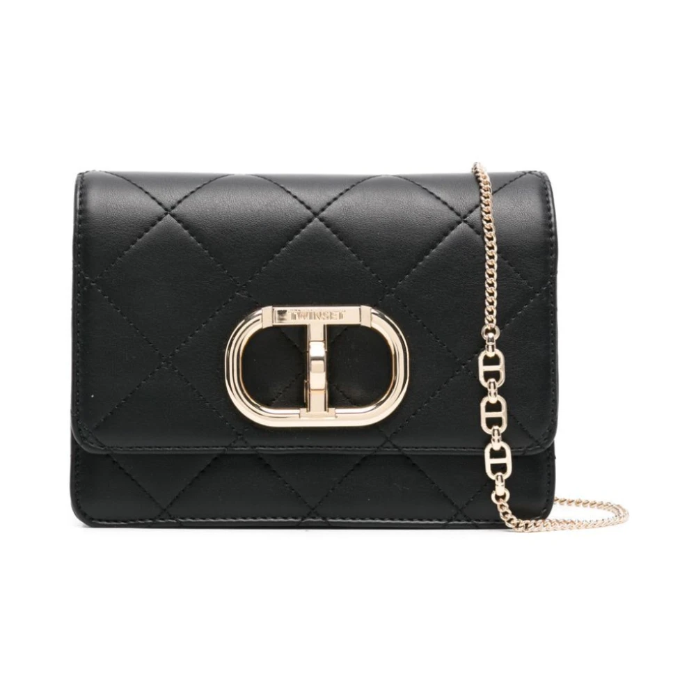 Twinset Zwarte Crossbody Tas Black Dames
