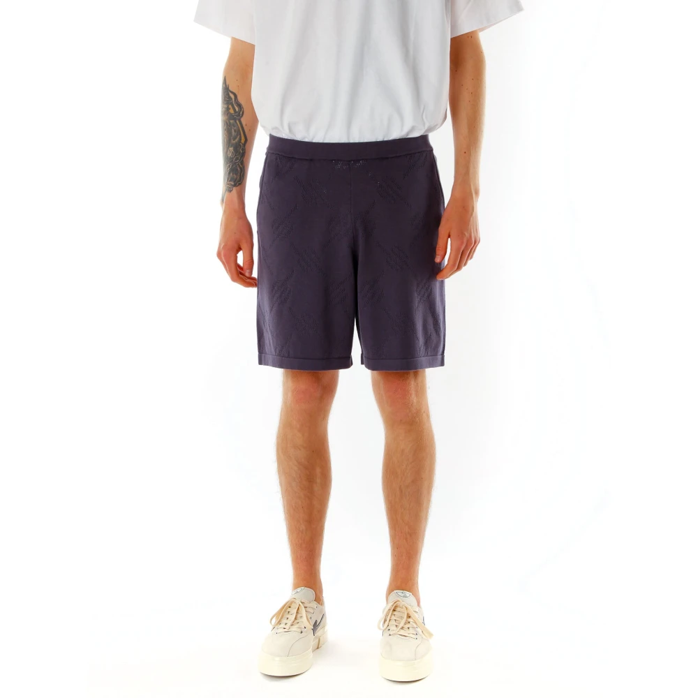 Daily Paper Gebreide Shorts met Elastische Tailleband Gray Heren