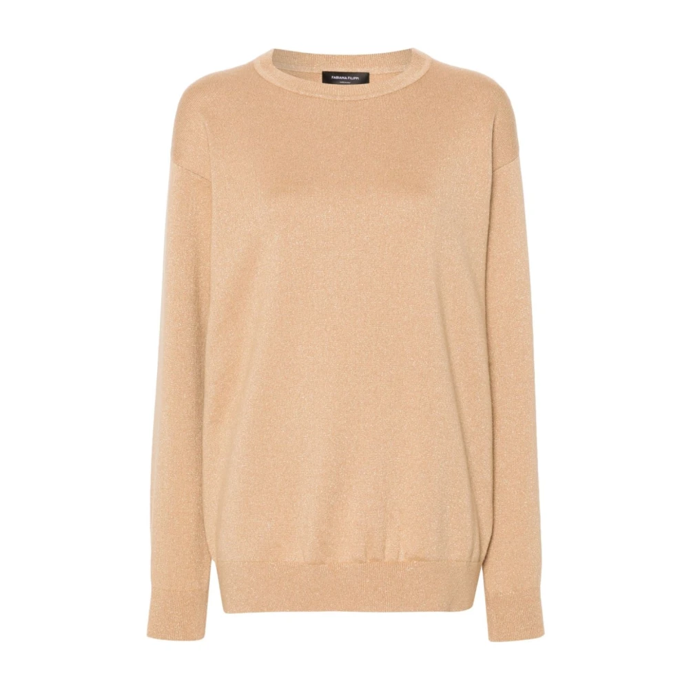 Fabiana Filippi Stijlvolle Dames Gebreide Collectie Beige Dames