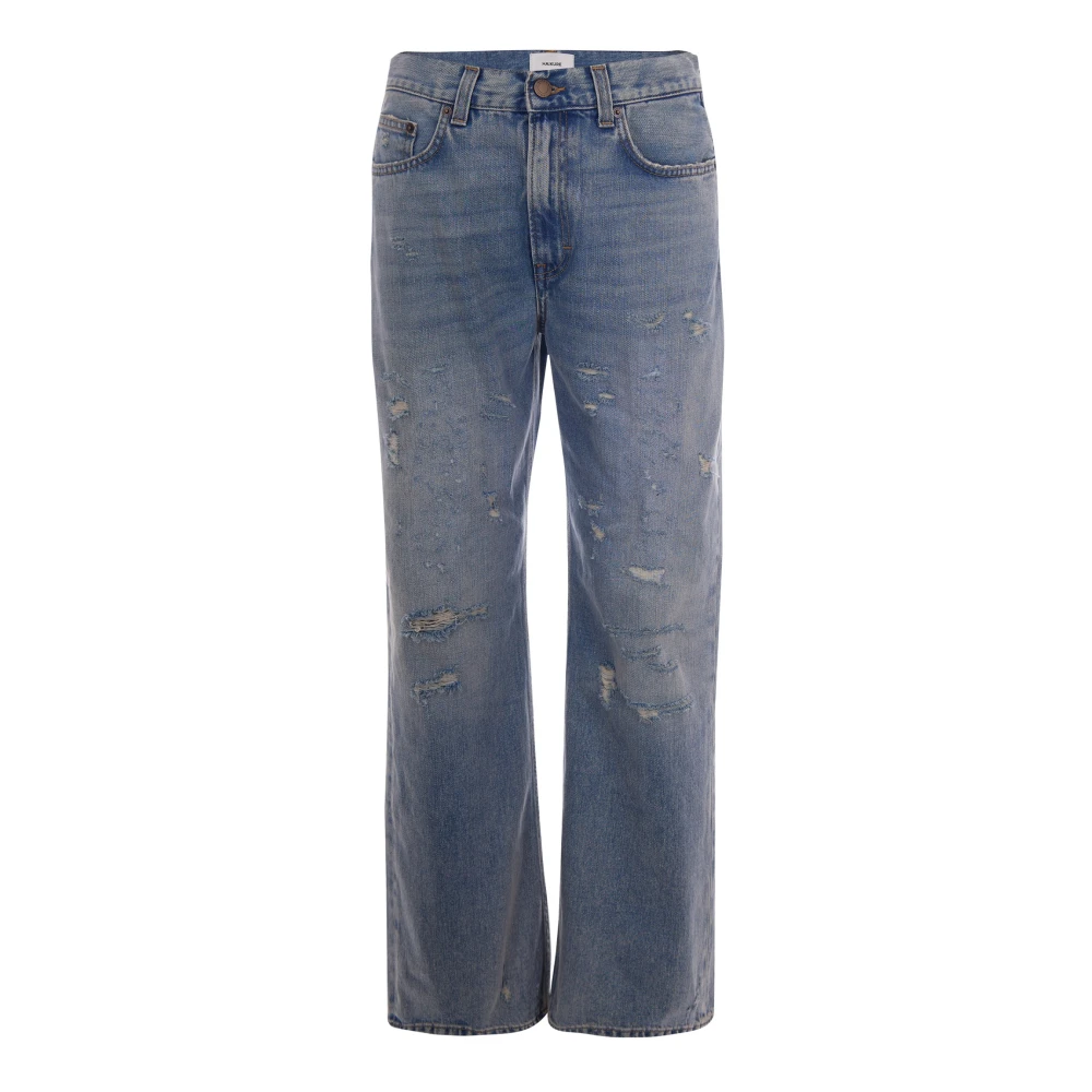 Haikure Blue Winny Broken Celestial - Female - Straight Fit Jeans - W24 - Jeans