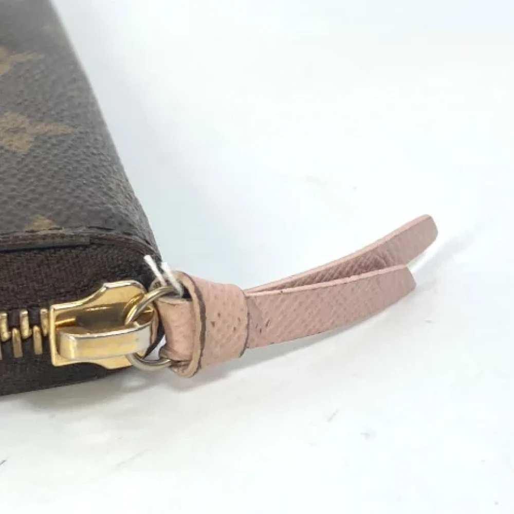 Louis Vuitton Vintage Pre-owned Cotton wallets Brown Dames