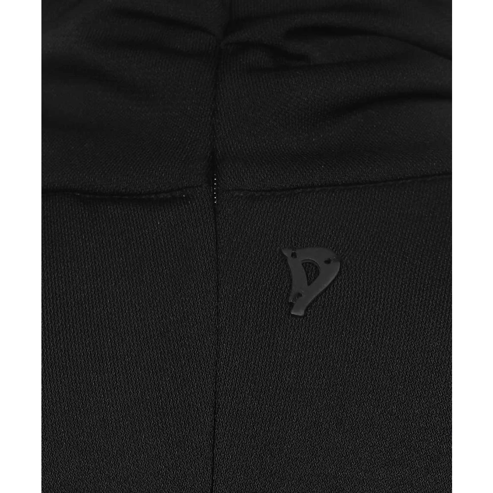 Dondup Jurk met split en koude schouders Black Dames