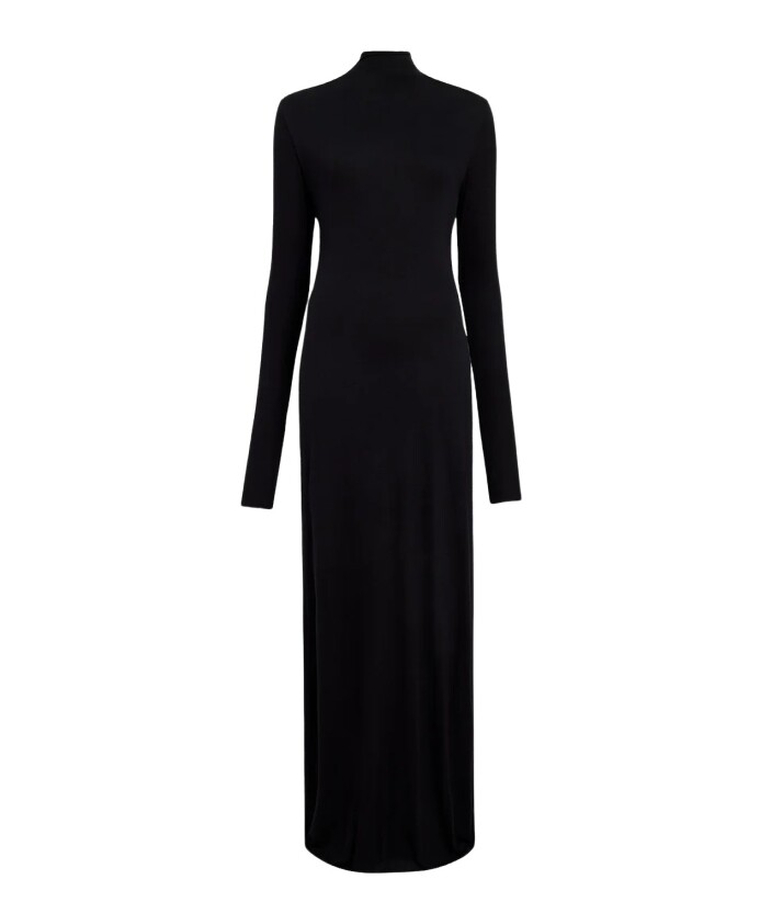 robe-maxi-noire-avec-col-roule