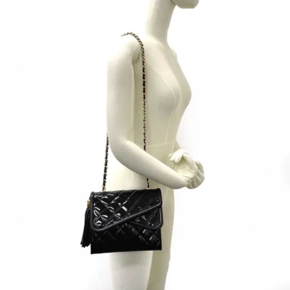 Chanel Vintage Pre-owned Leather chanel-bags Black Dames