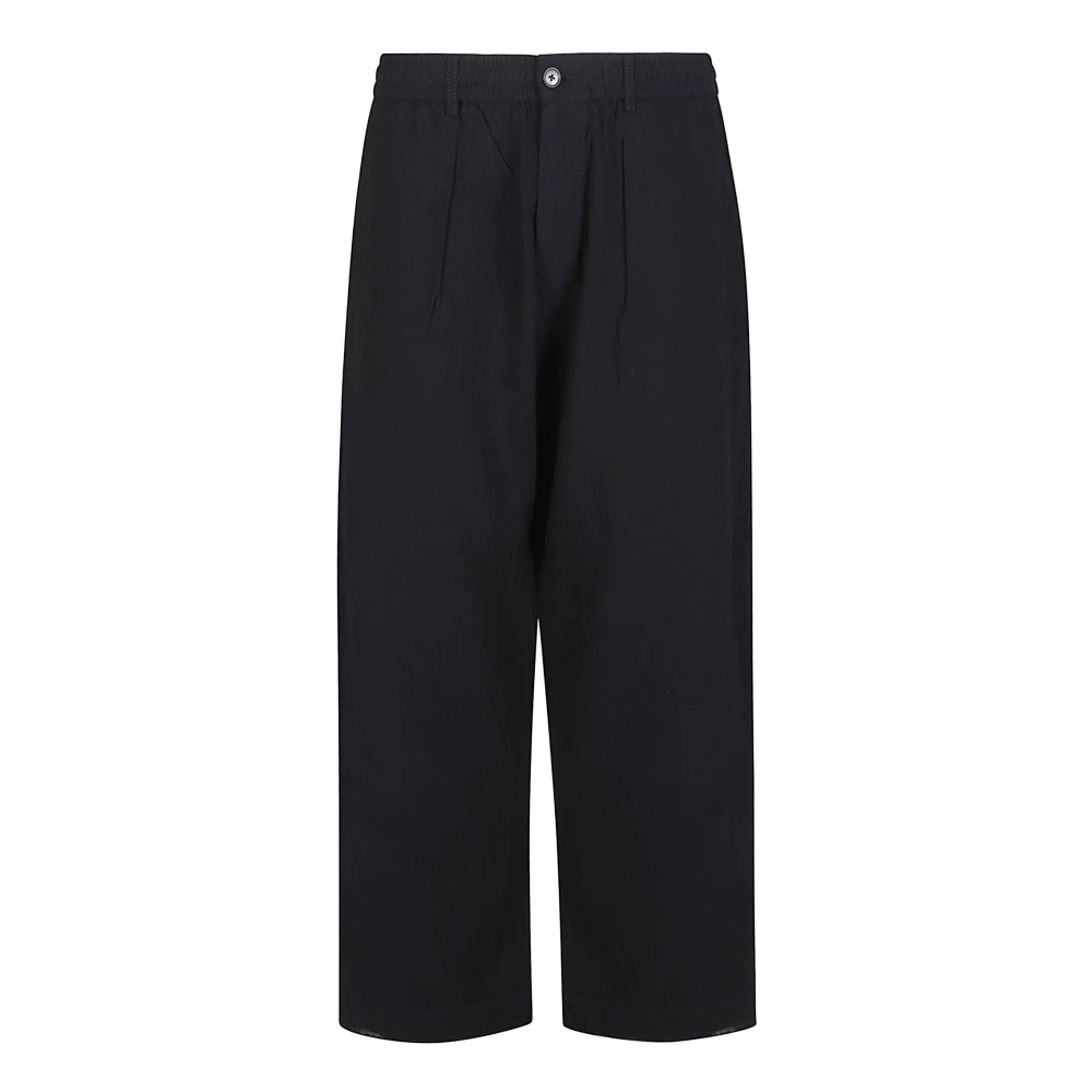 Universal Works Men's Blue Wide Trousers, W30, Wide Trousers