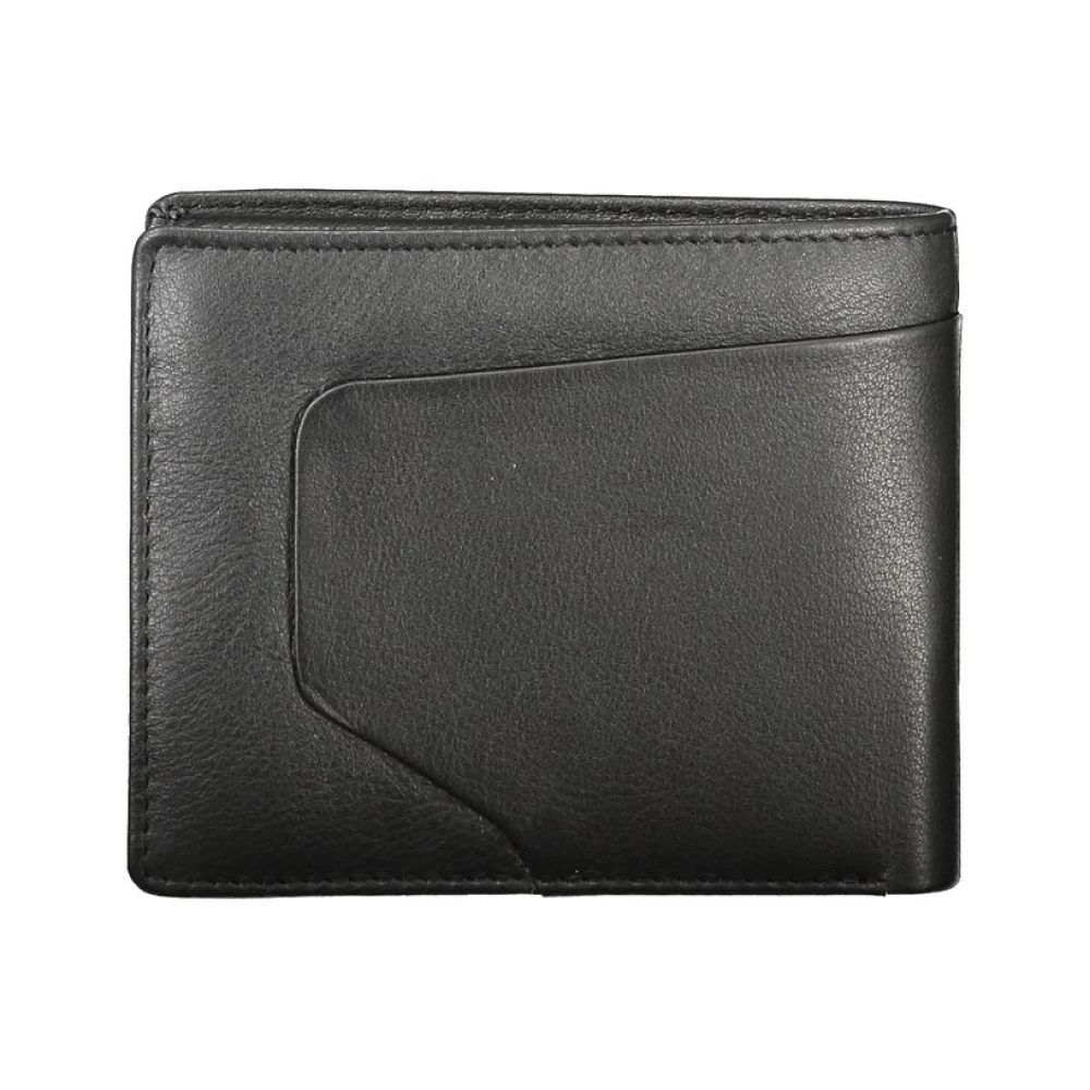 Piquadro Zwarte Leren Portemonnee Black Heren