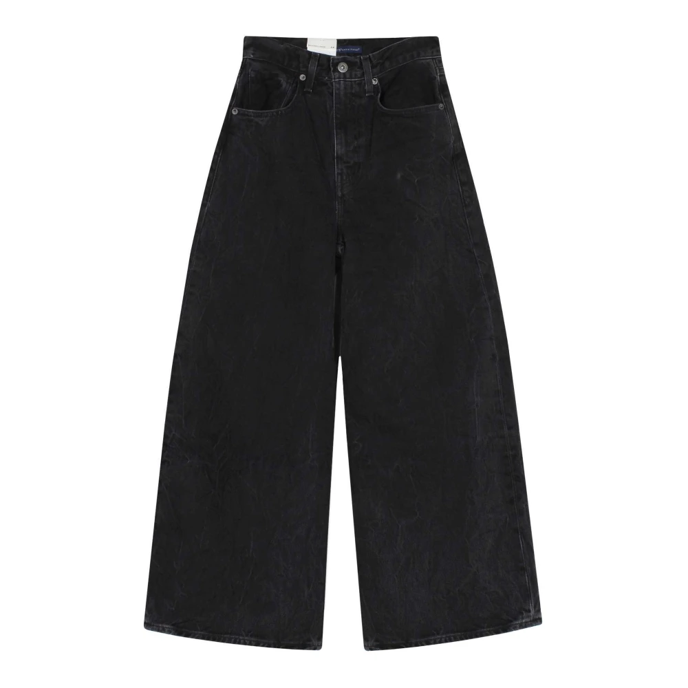 Levi's Zwarte Loose-fit Jeans met Hoge Taille Black Dames