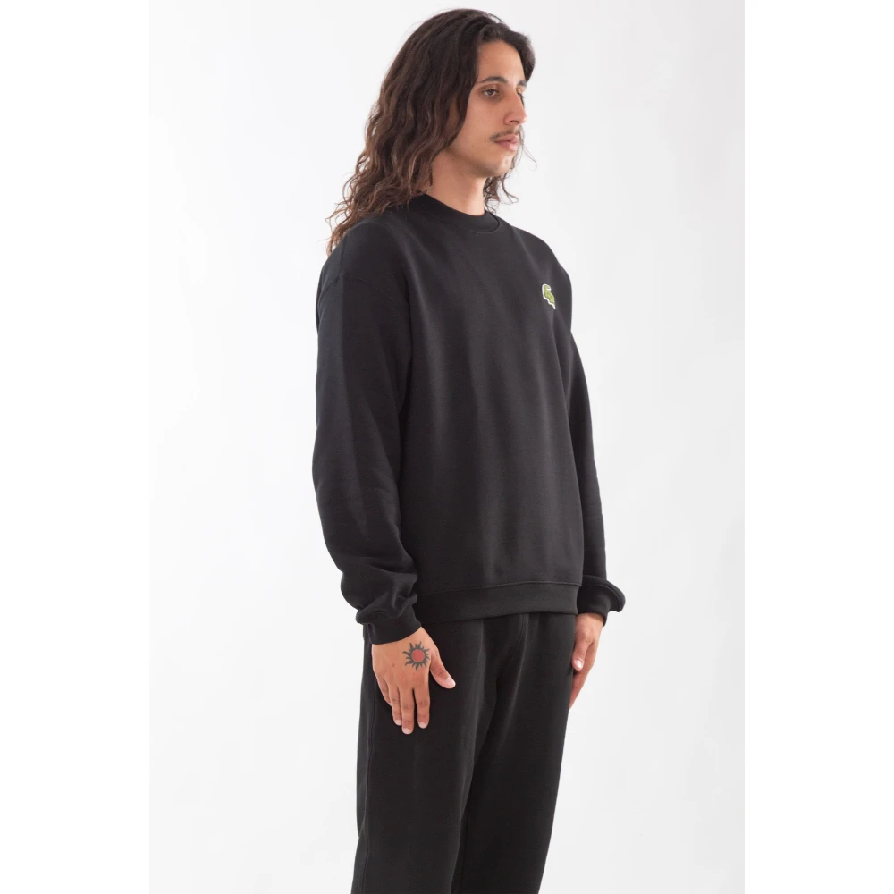 Lacoste Gezellige Croc Fleece Sweatshirt Black Heren