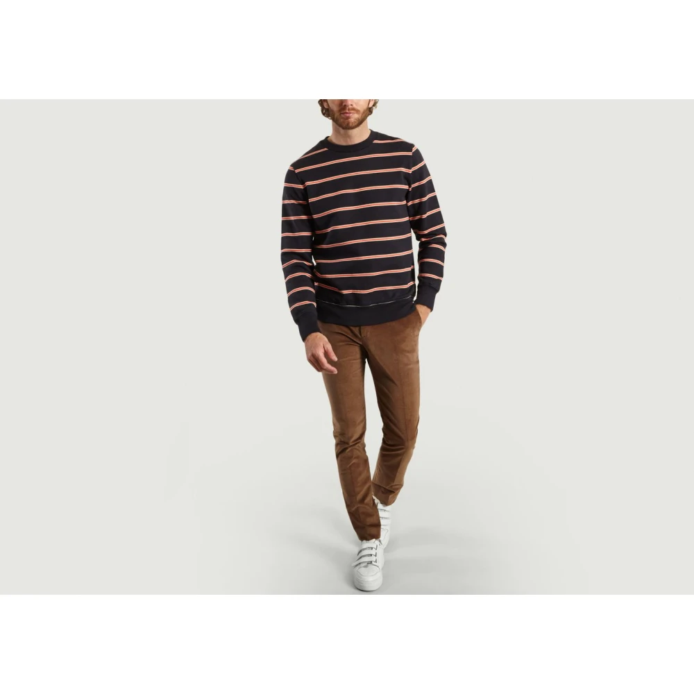 PS By Paul Smith Blauw Gestreepte Sweater Blue Heren
