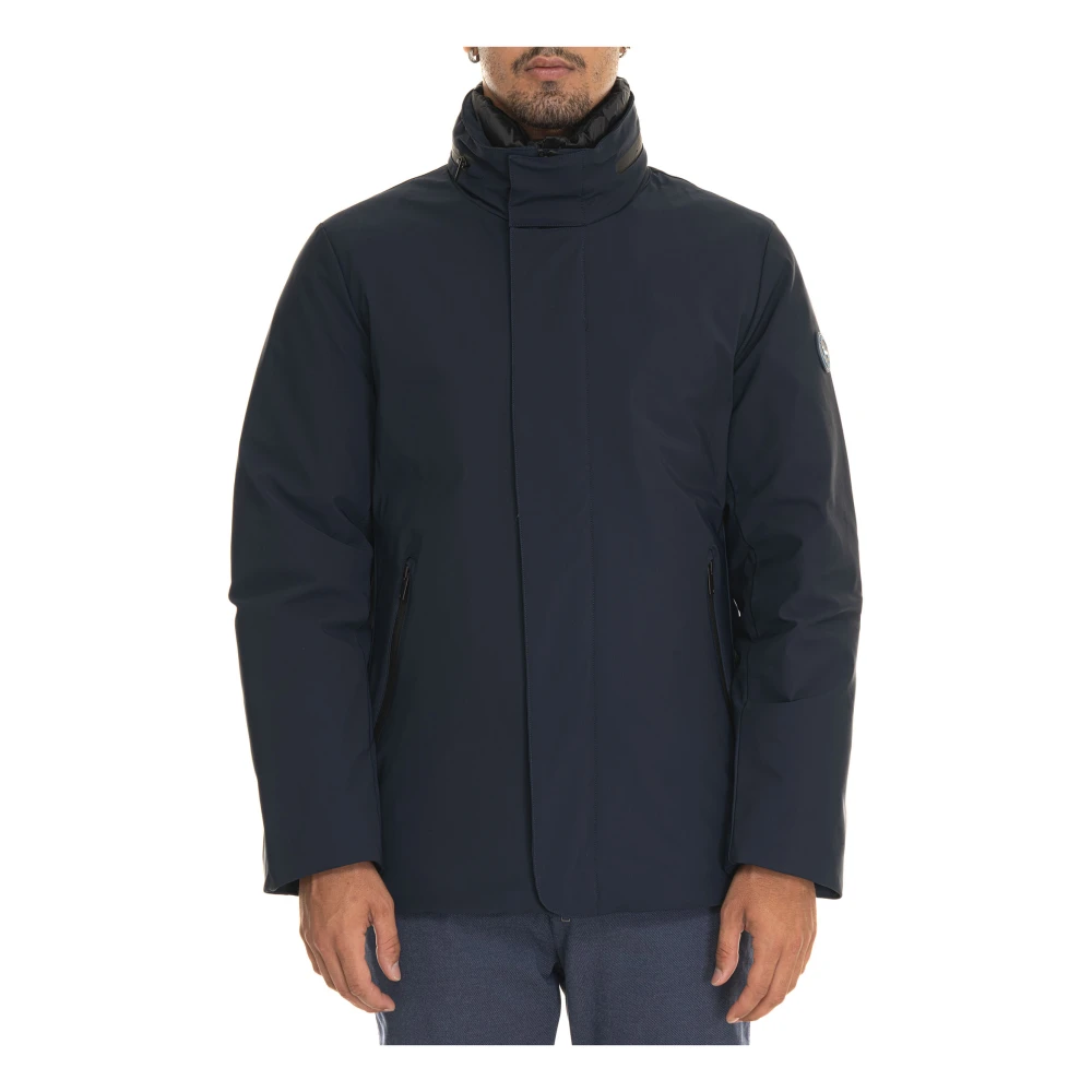 Harmont & Blaine Winddichte Jas met Afneembare Bib Blue Heren