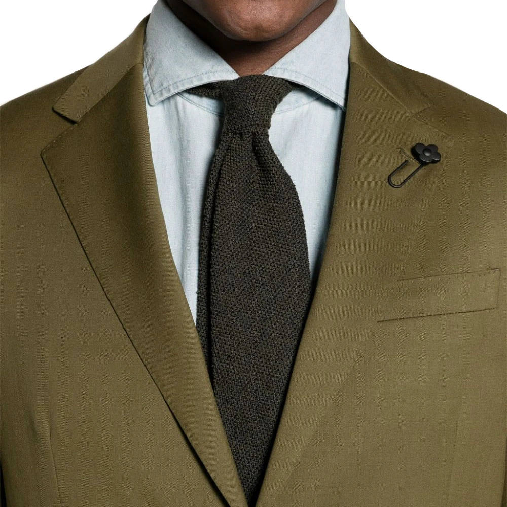 Lardini Wollen Pak Made in Italy Green Heren