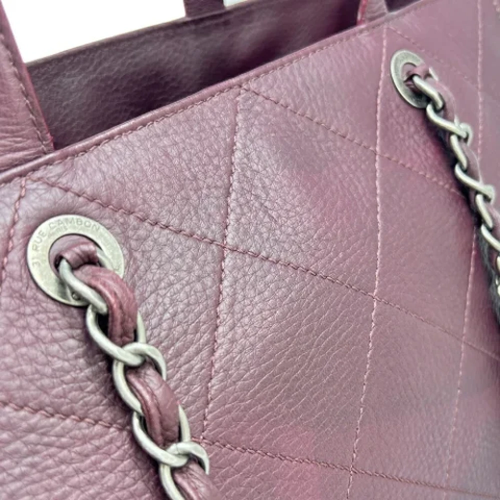 Chanel Vintage Pre-owned Leather handbags Brown Dames