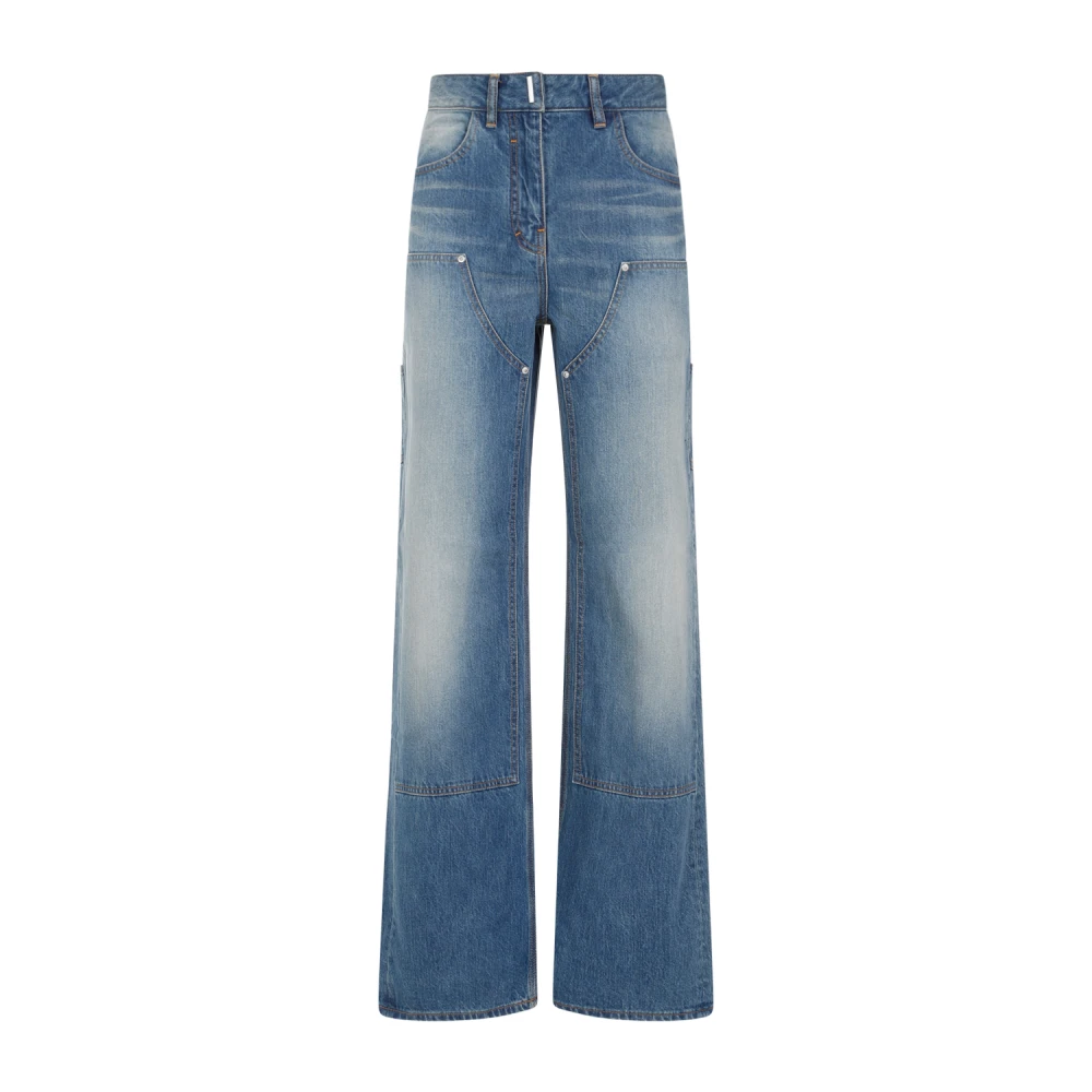 Givenchy Distressed Katoenen Jeans Blue Dames