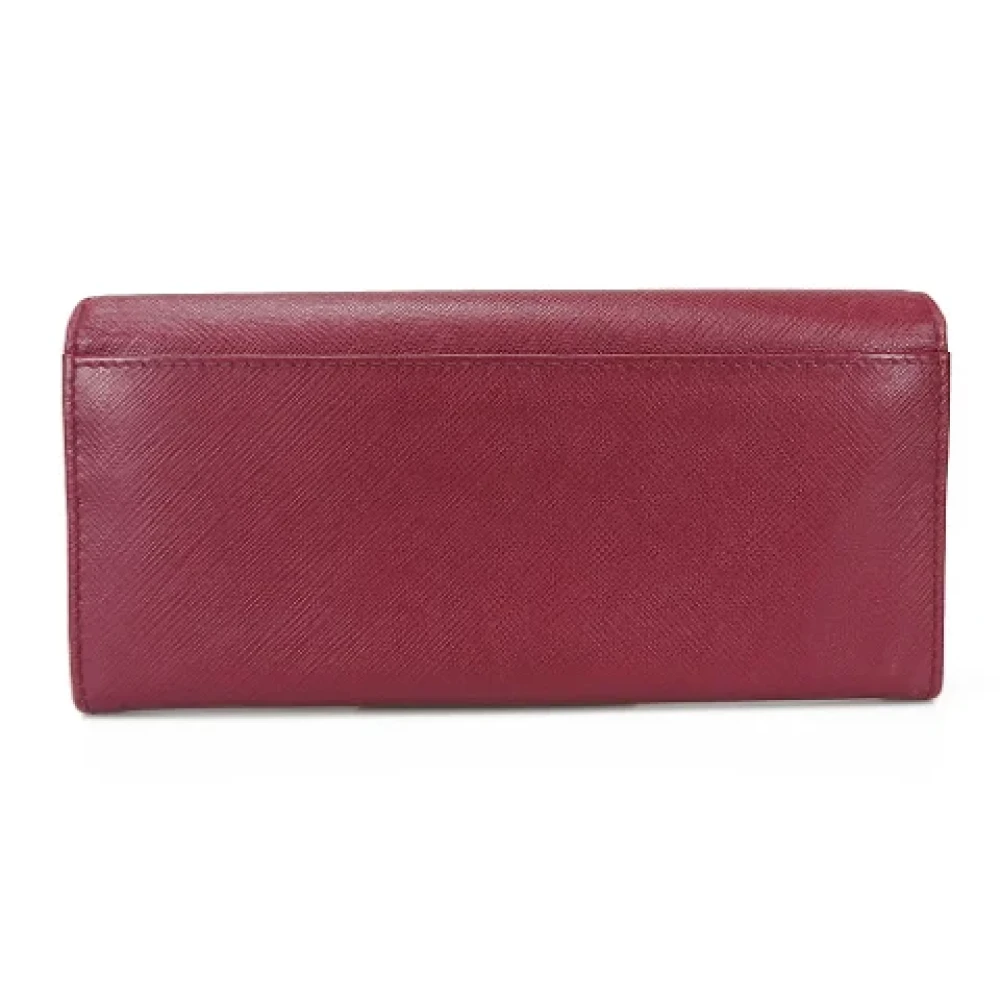 Salvatore Ferragamo Pre-owned Leather wallets Red Dames