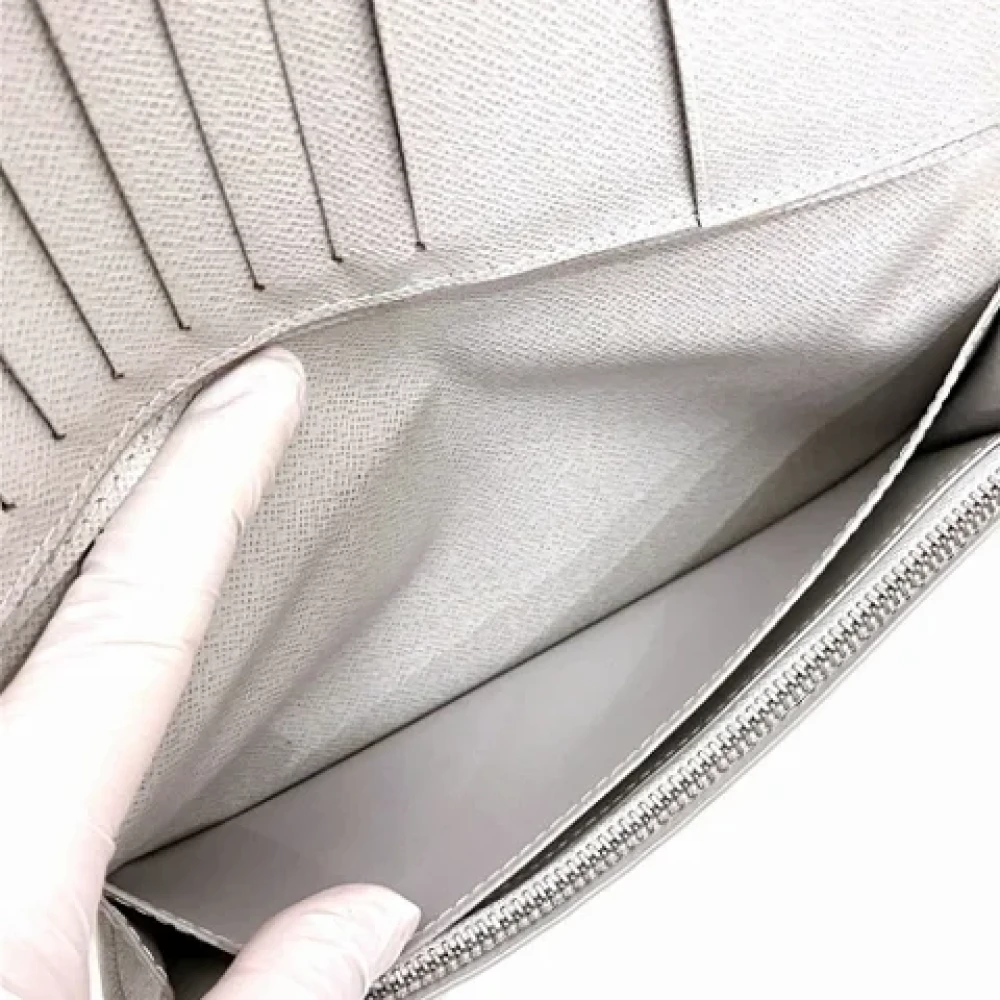 Louis Vuitton Vintage Pre-owned Fabric wallets White Dames