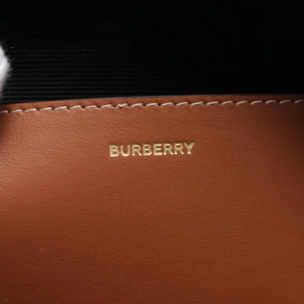 Burberry Vintage Pre-owned Leather pouches Beige Dames