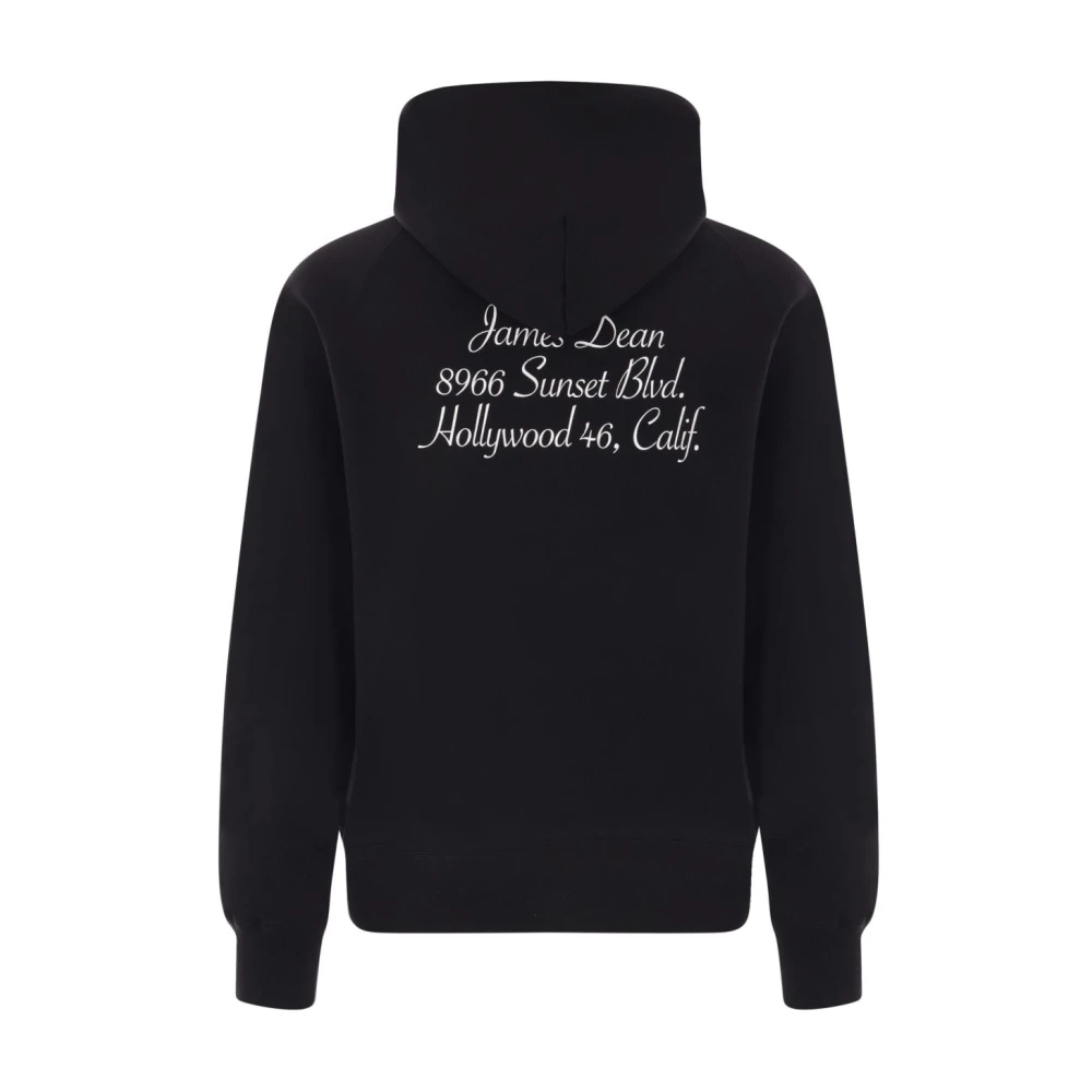 Sacai Zwarte hoodie met fotoprint Black Heren
