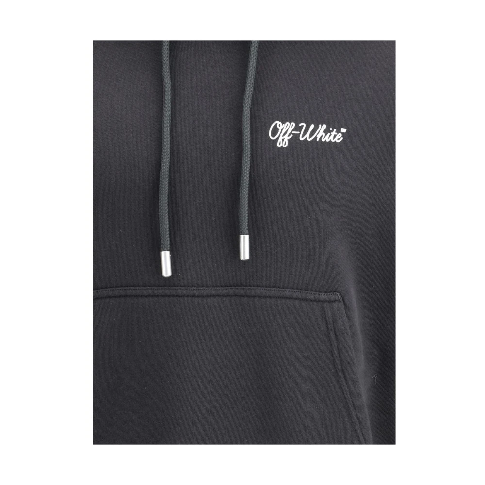 Off White Script Skate Hoodie Black Heren