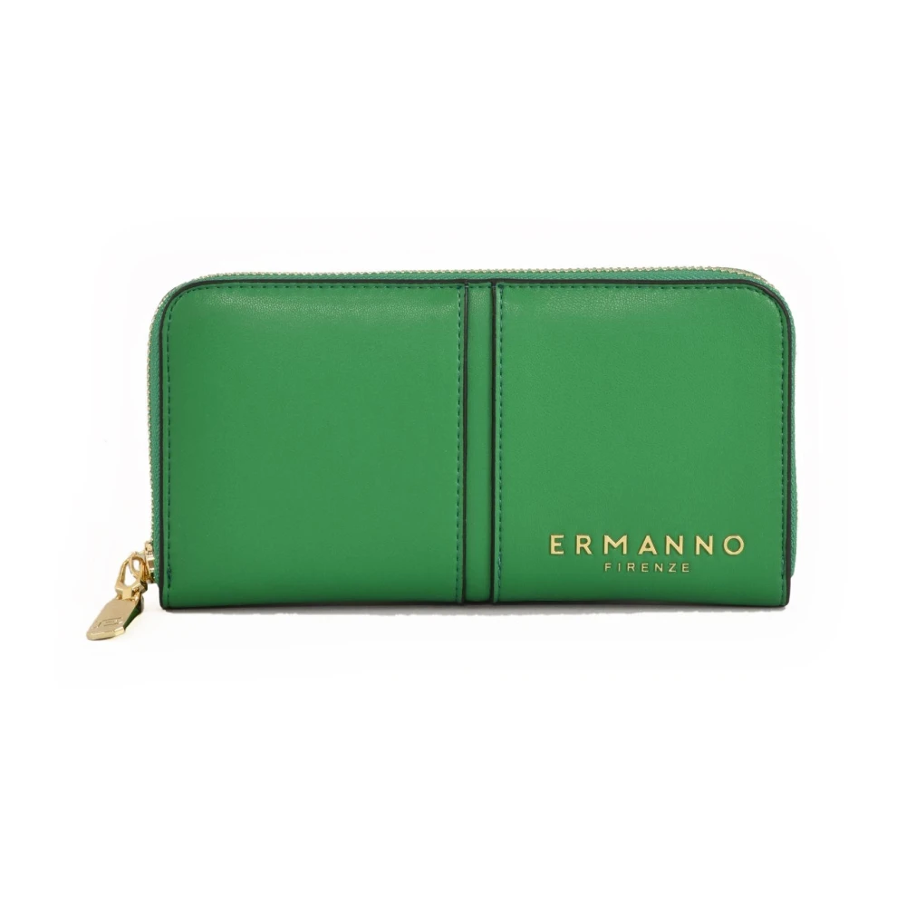 Ermanno Scervino Firenze Portemonnee van Polyurethaan Green Dames