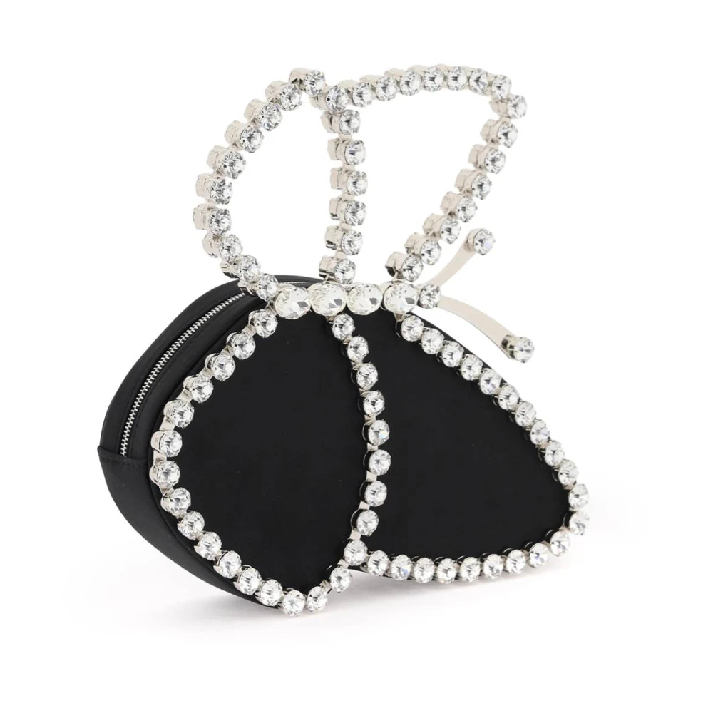 L'Alingi Kristal Vlinder Clutch Tas Black Dames