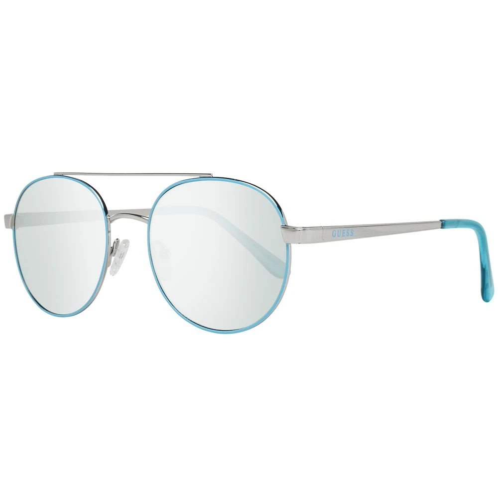 Guess Women's Turquoise Oval Mirrored Sunglasses