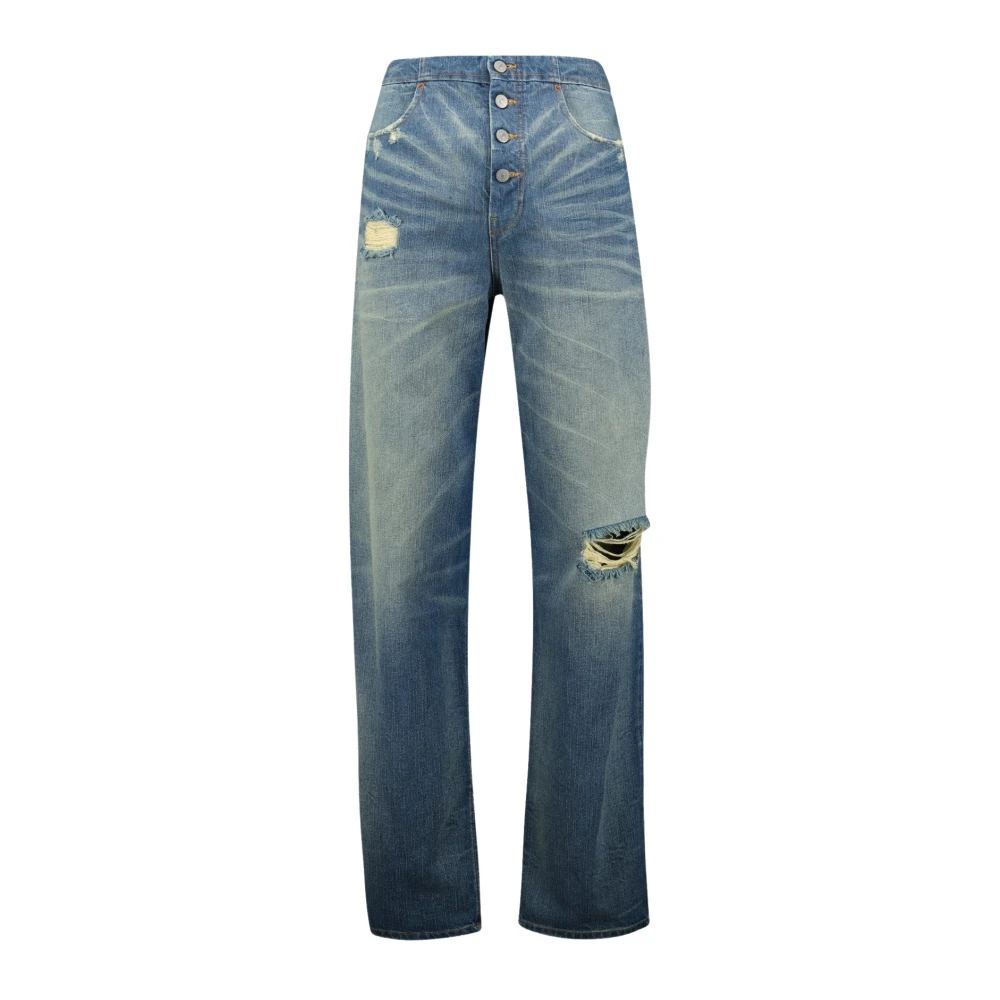MM6 Maison Margiela Vintage Blue Denim Jeans Blue Dames