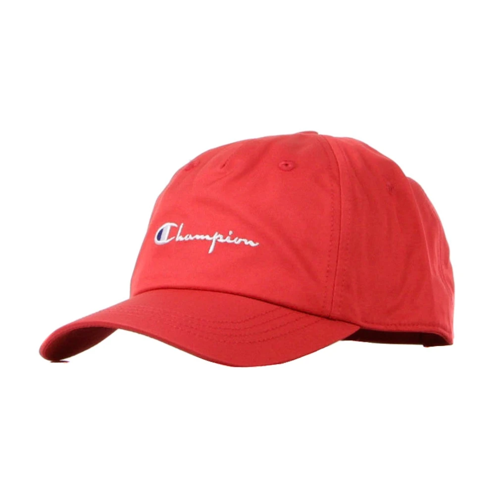 Champion Rode Baseballpet met gebogen klep Red Heren