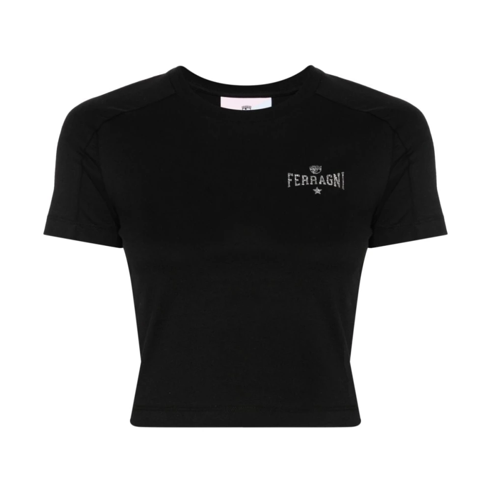 Chiara Ferragni Collection Zwarte T-shirts en Polos van Chiara Ferragni Black Dames