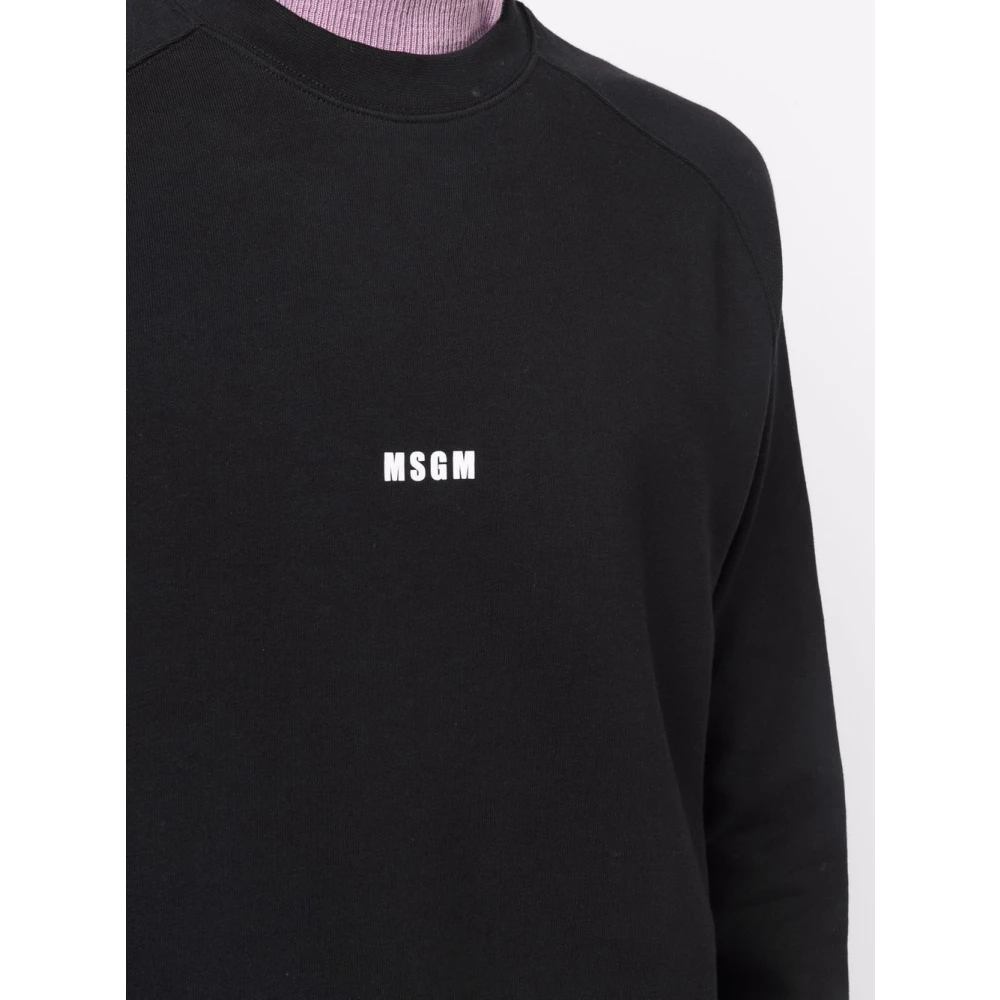 Msgm Zwarte Sweater Collectie Black Heren
