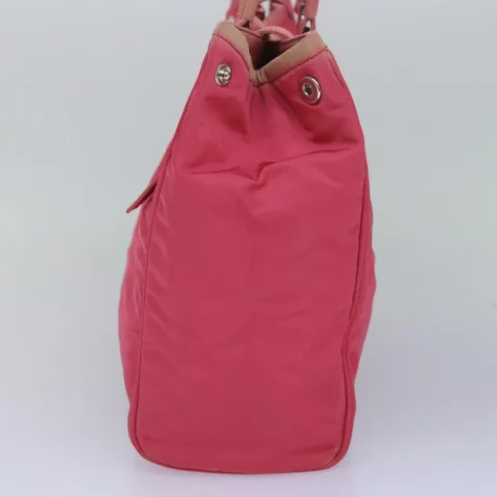 Prada Vintage Pre-owned Nylon totes Pink Dames