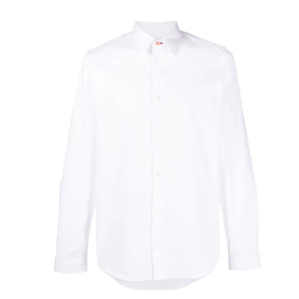 PS By Paul Smith Witte Stretch-Katoenen Overhemd White Heren