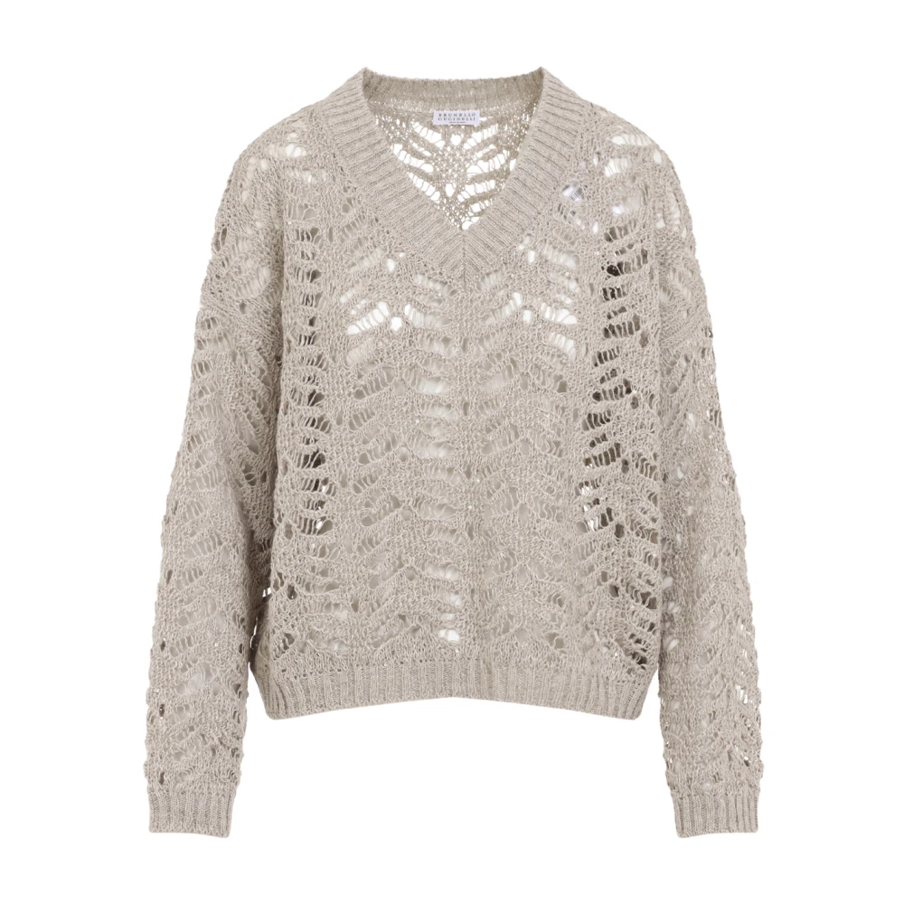 Knitwear > V-neck Knitwear - - Brunello Cucinelli - Modalova