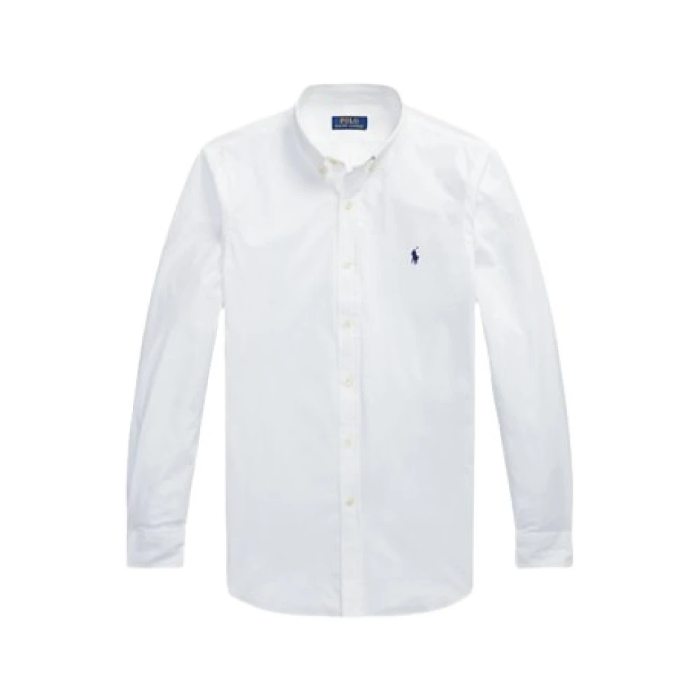 Ralph Lauren Stretch Katoenen Overhemd White Heren