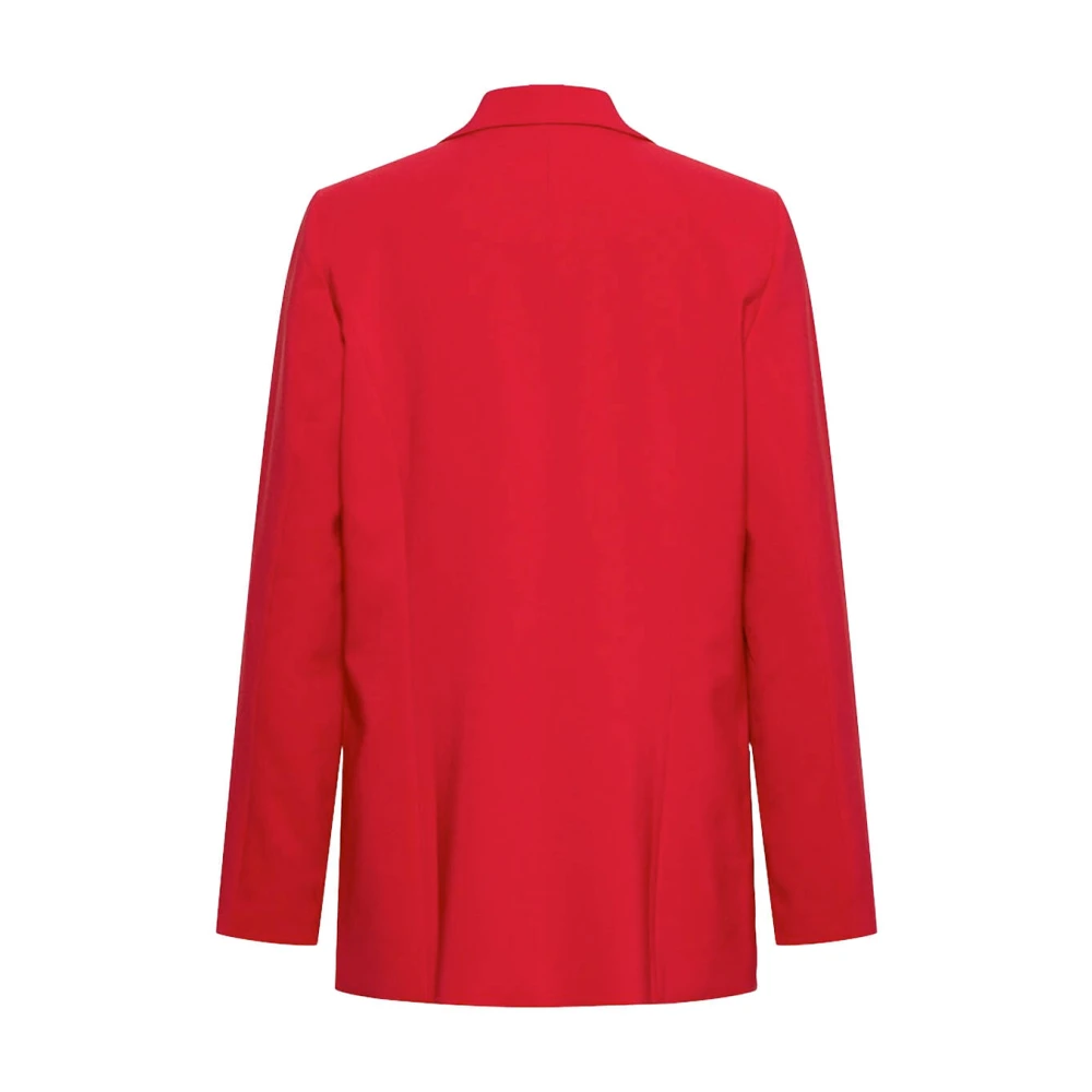 &Co Woman Elegante Blazer met Cristal Detail Red Dames