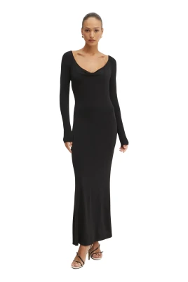 Crepe Maxi Dress