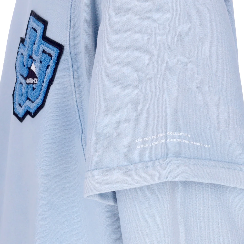 Mauna Kea Lichtgewicht Crewneck Sweatshirt Triple J Cyan Blue Heren