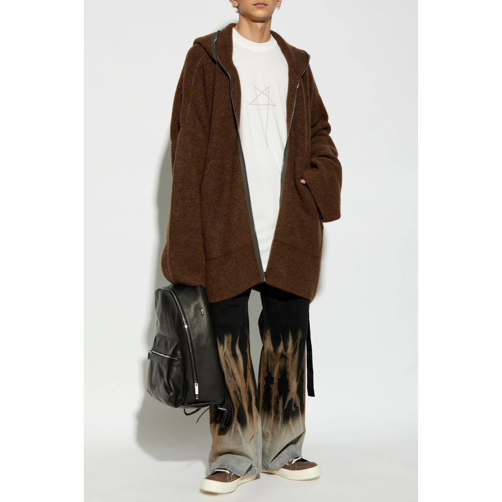 Rick Owens Oversized T-shirt Jumbo Beige Heren