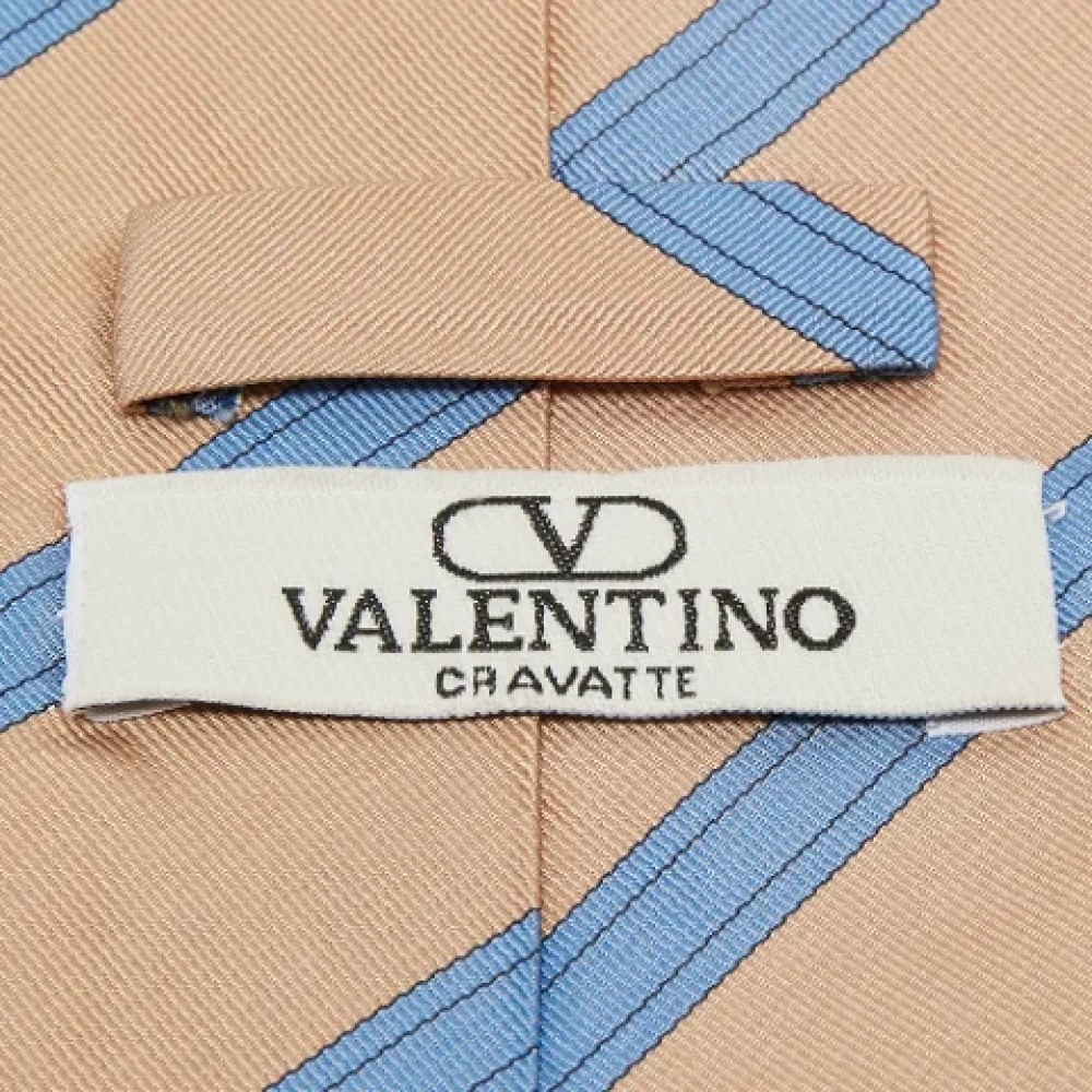 Valentino Vintage Pre-owned Silk home-office Blue Dames