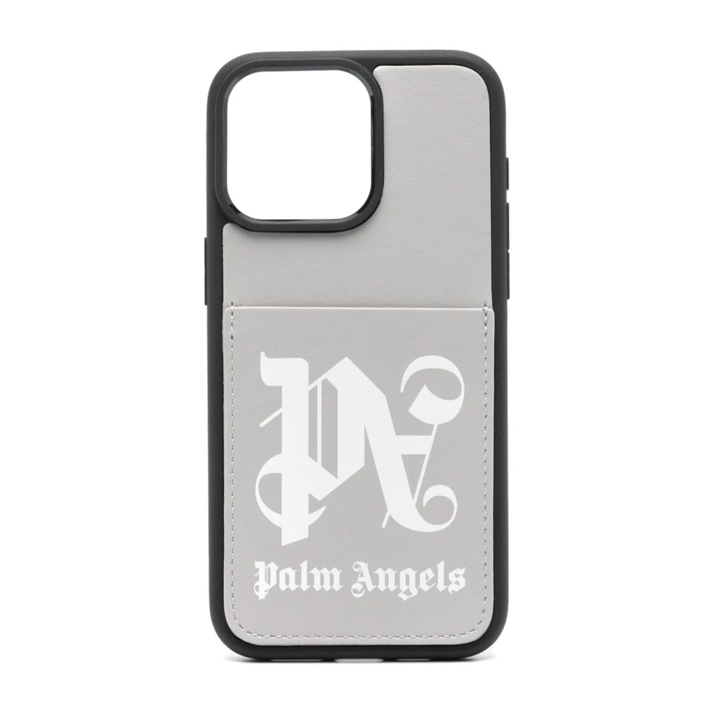 Palm Angels Phone Accessories Gray Heren