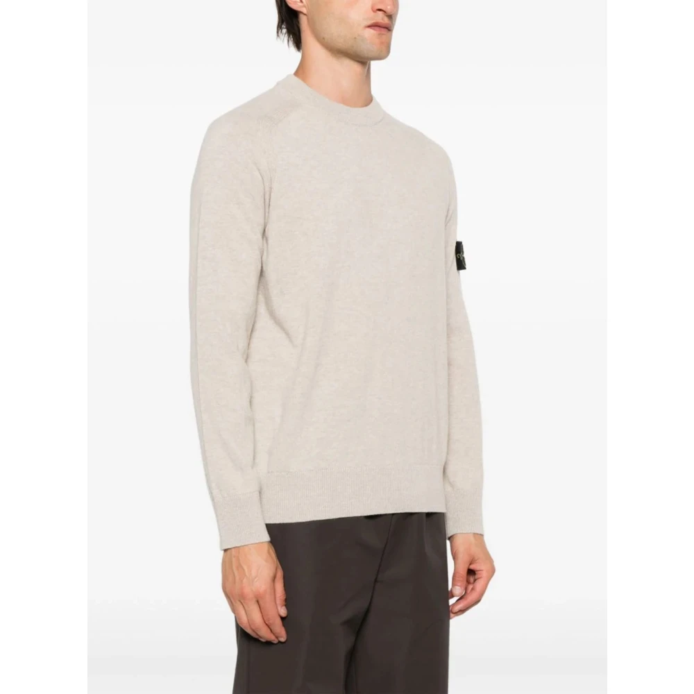 Stone Island Lichte Crewneck Sweaters Beige Heren