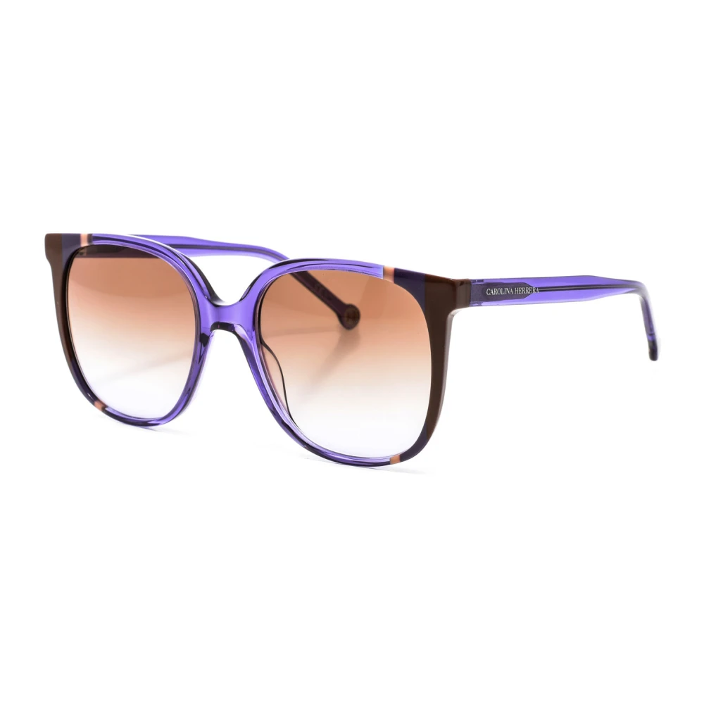 Carolina Herrera Women's Purple Square Acetate Sunglasses