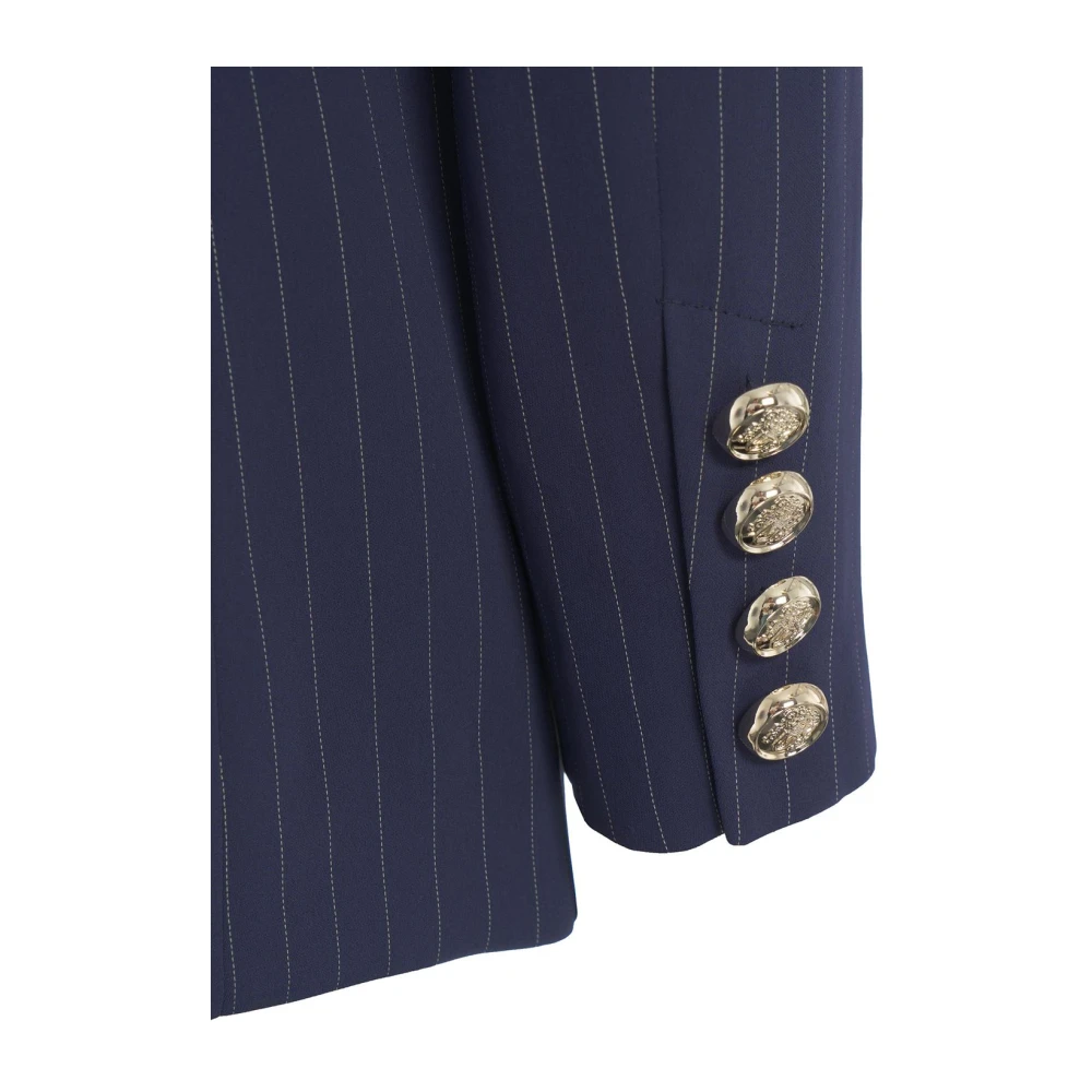 Guess Blauwe Blazer met Pinstripes Blue Dames