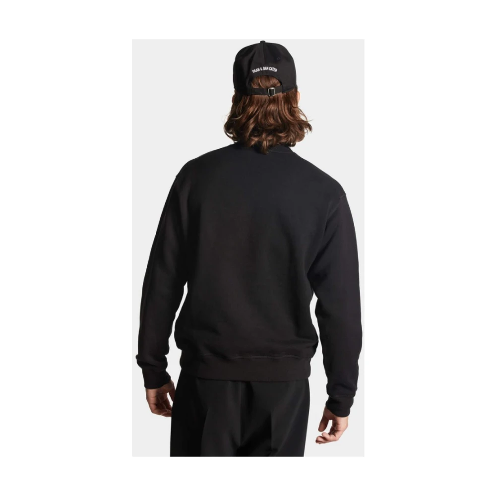 Dsquared2 Mini Icon Ronde Hals Sweatshirt Black Heren