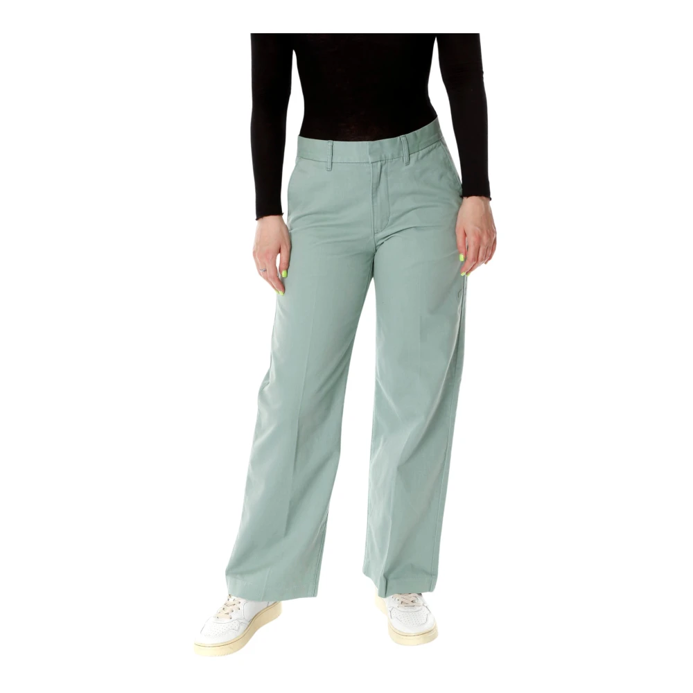 Levi's Loszittende Baggy Broek Green Dames